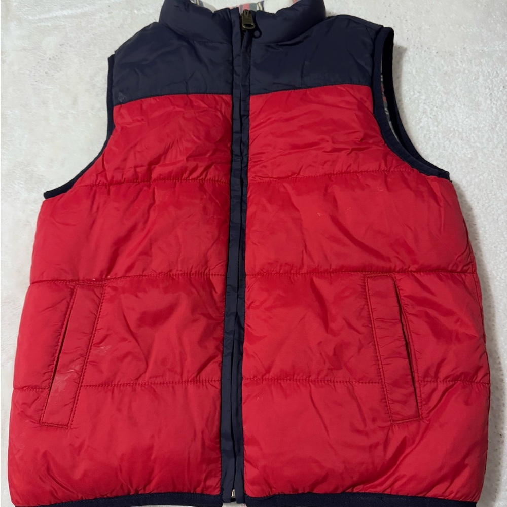 Red and Navy Puffer Vest